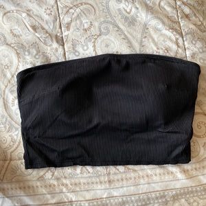 Aerie Ribbed Longline Bandeau Bikini Top